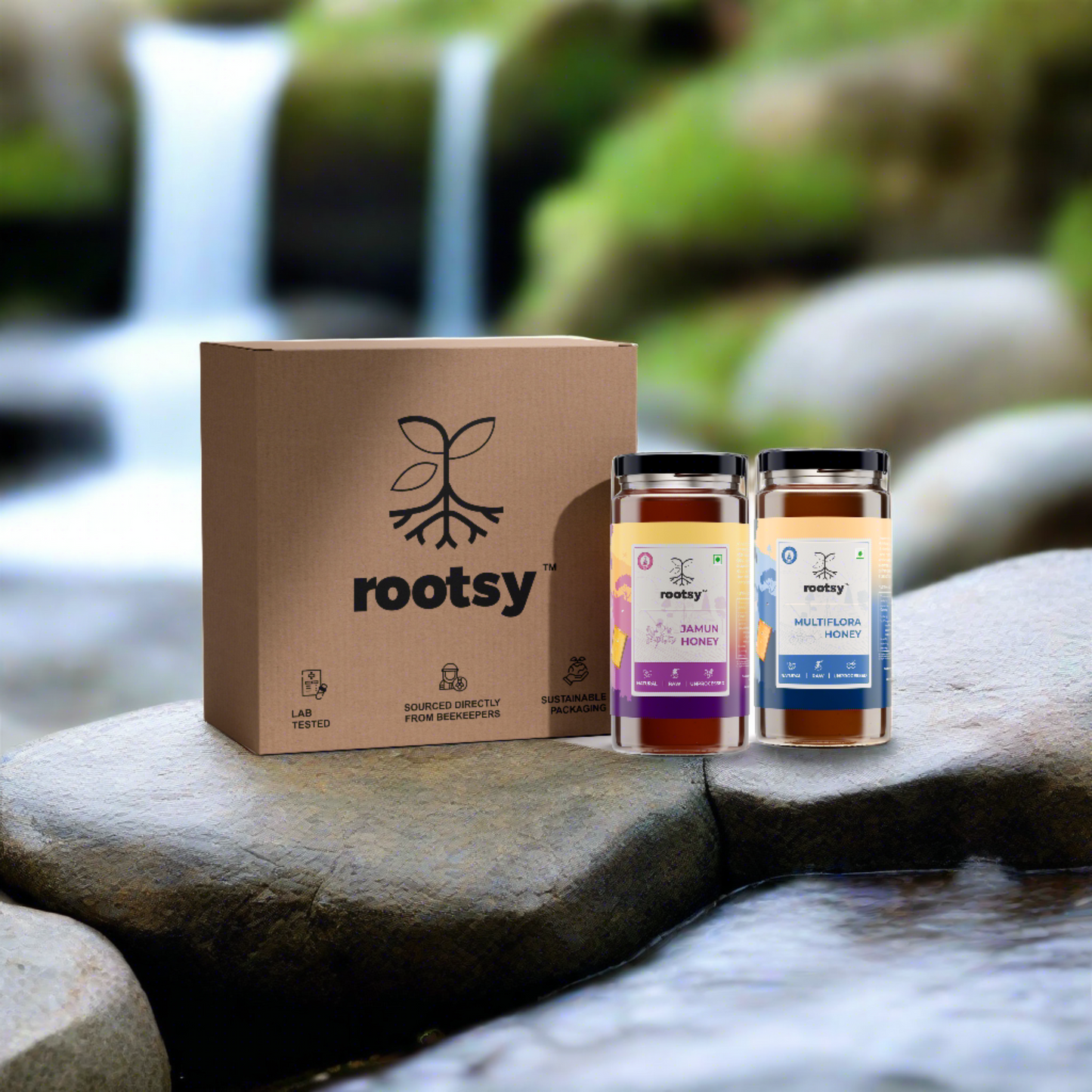 Rootsy Raw Jamun & Multiflora Honey Duo (2 x 500g)