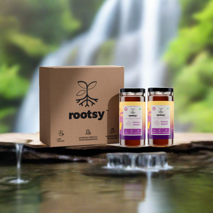 Rootsy Raw Jamun Honey Duo (2 x 500g)