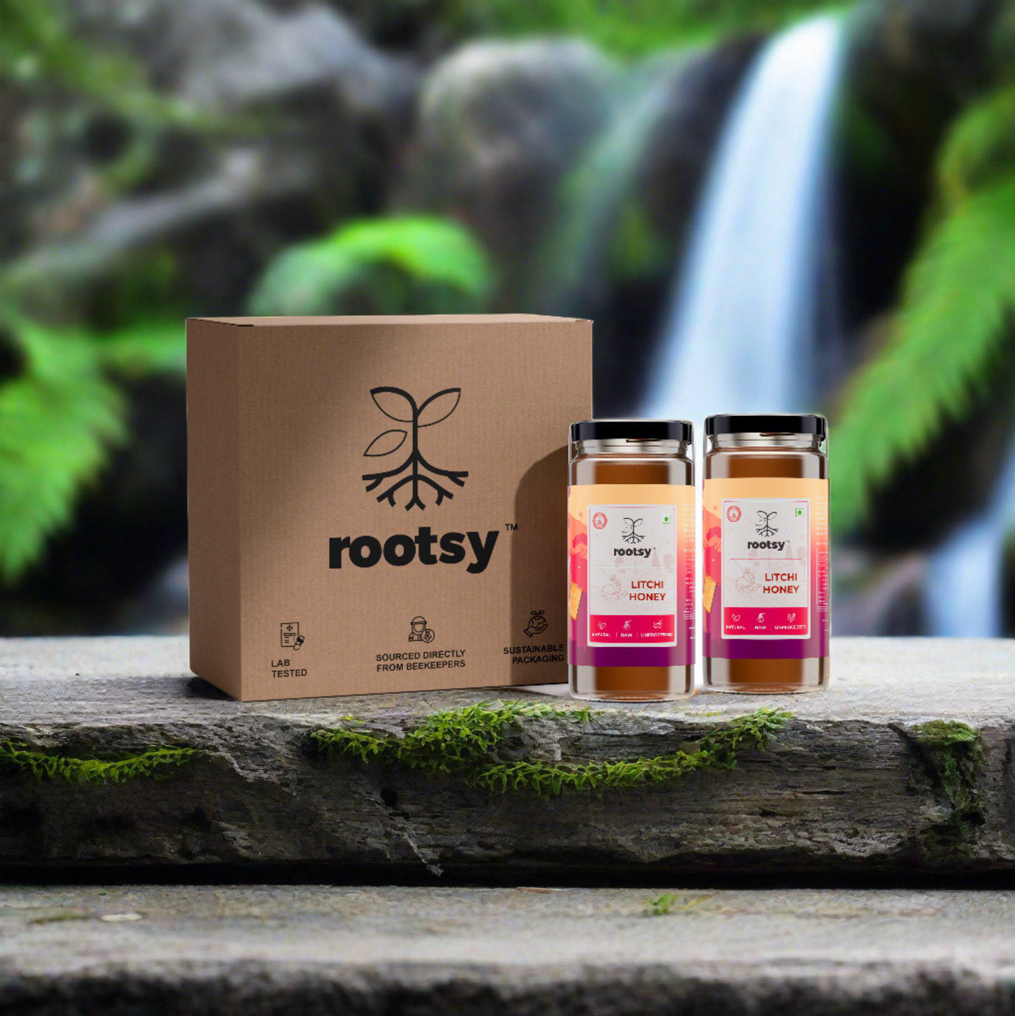 Rootsy Raw Litchi Honey Duo (2 x 500g)