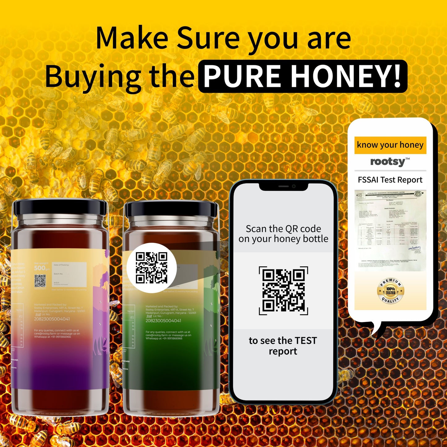 Rootsy Raw Eucalyptus & Jamun Honey Duo (2 x 500g)